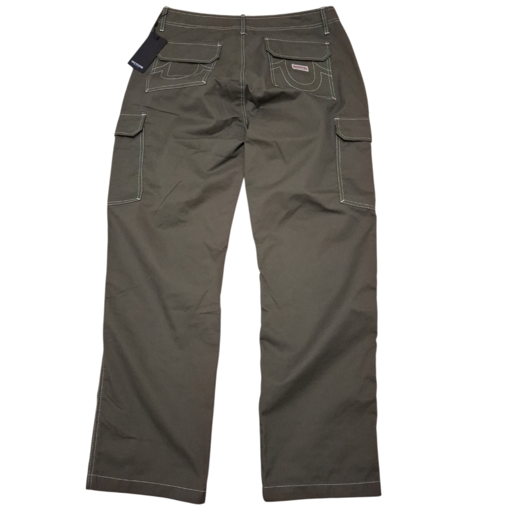 True Religion Green Cargo Pants Size 36x31 NWT - Picture 4 of 4